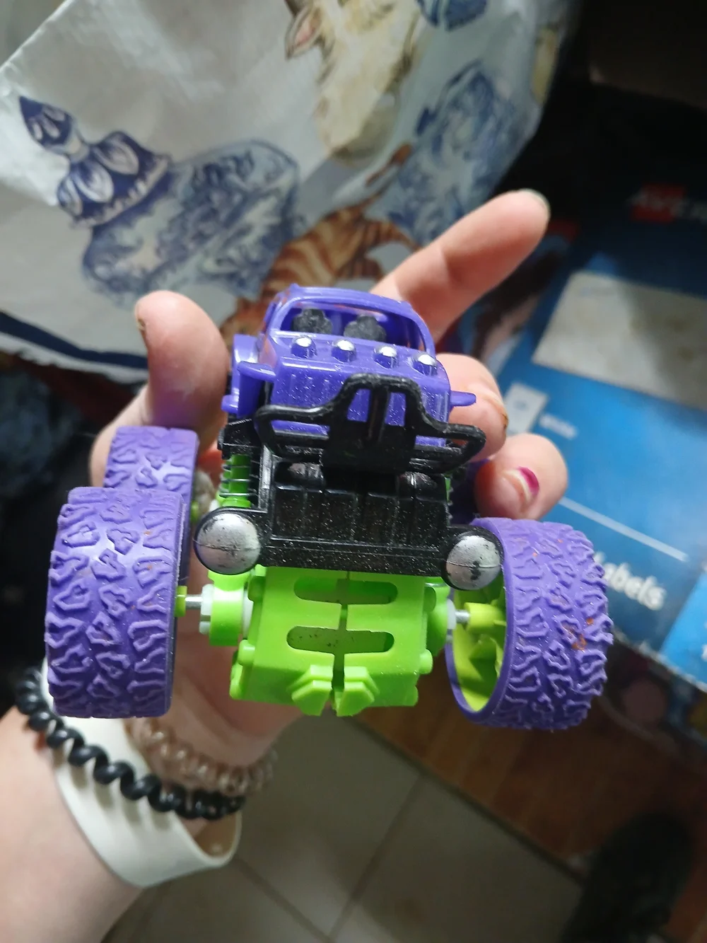 purple and green 